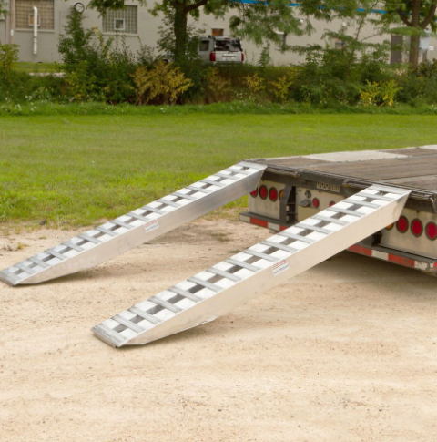 Heavy Duty Ramps Pair of Ramps with 16" x 96" Dimensions and a Capacity of 20,000 lbs Each Sold in Sets of Two, Featuring 6" Tubes