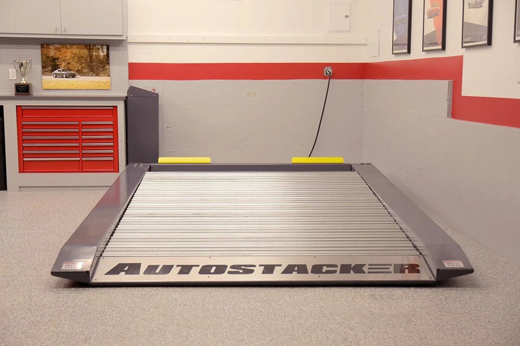 Autostacker Parking Lift with 6,000 lbs. Capacity / WIDE / Standard Console with Power Unit / Galvanized Finish / 208-240V, 50/60Hz, Single-Phase