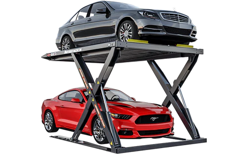 Autostacker 6,000 lbs. Capacity Parking Lift / Extra-Wide / Rear Control Kit / Galvanized / MPU Required