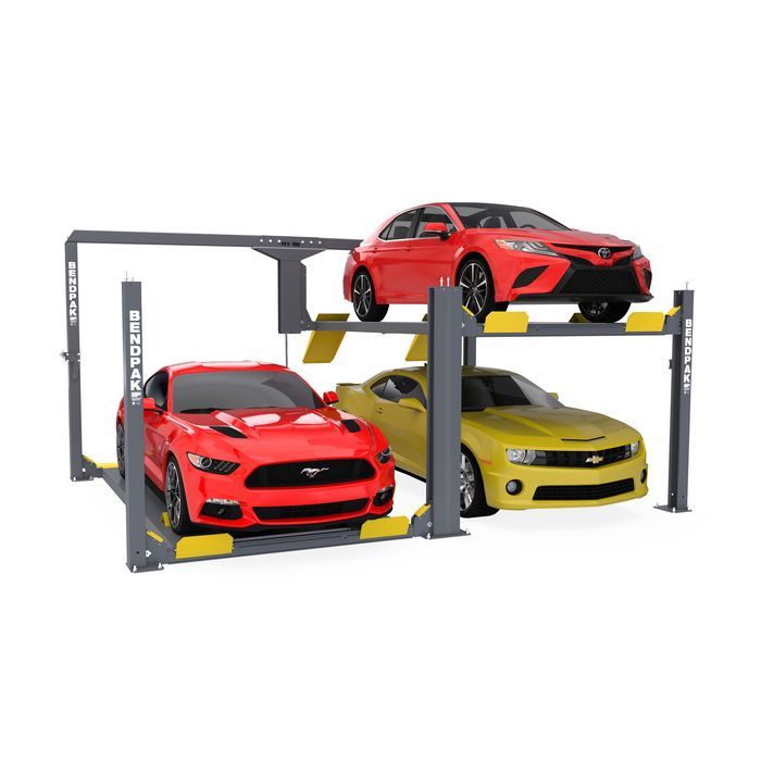 Bendpak 12,000 lb. Capacity Parking Lift with Tandem Independent Platforms, Extended Rise, and Long Platforms - Available by Special Order