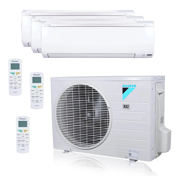 Daikin MXM Series 36000 BTU 20.6 SEER2 3 Zone R32 Ductless Mini Split Heat Pump System - 12K+15K+18K