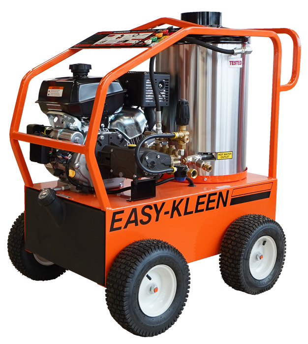 Easy Kleen Commercial Oil Fired Hot Water Gas Pressure Cleaning System 4000 PSI - 14HP - 12 Volts