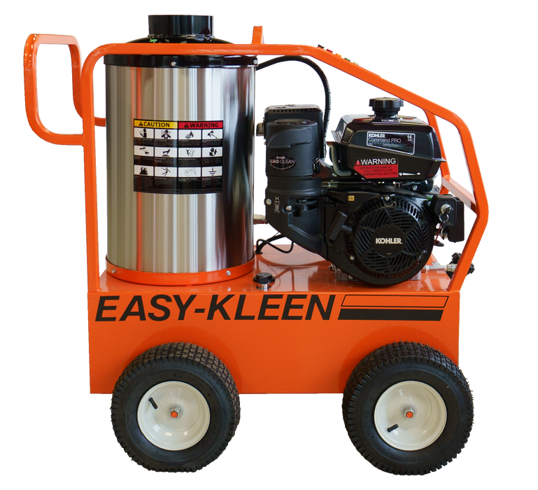 Easy Kleen Commercial Oil Fired Hot Water Gas Pressure Cleaning System 4000 PSI - 14HP - 12 Volts