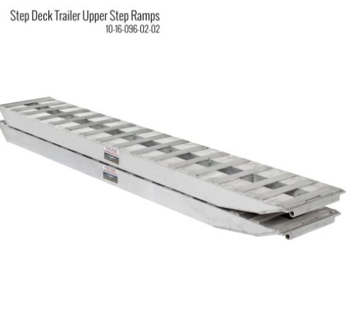 Heavy Duty Ramps Pair of Upper Deck Ramps with 16" x 96" Dimensions and a Capacity of 10,000 lbs Each