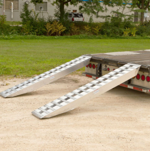 Heavy Duty Ramps Pair of Ramps with 16" x 96" Dimensions and a Capacity of 20,000 lbs Each  Sold in Sets of Two, Featuring 6" Tubes