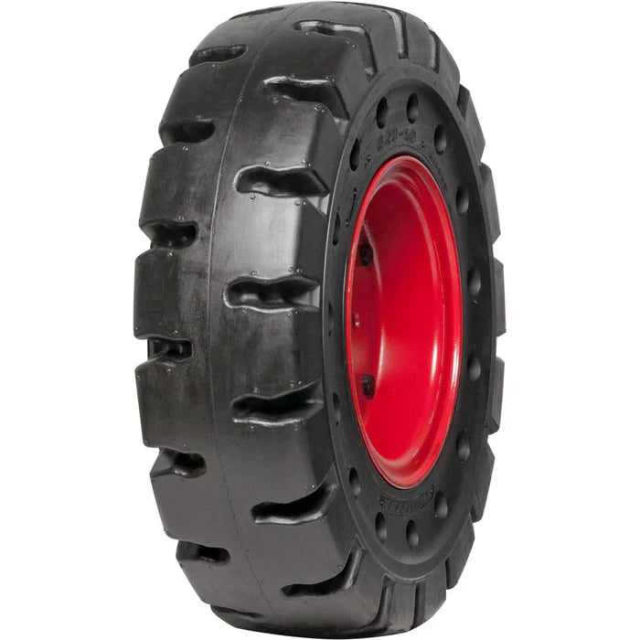 5.70-12 Non-Directional Mounted Extreme Duty Solid Rubber Tire