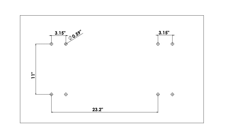 Tulga Fifth wheel Hitch Plate For Flatbed Chassis (T10)